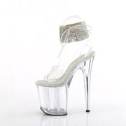 Pleaser FLAMINGO-891-2RS Platform Sandal (Clear/Clear)