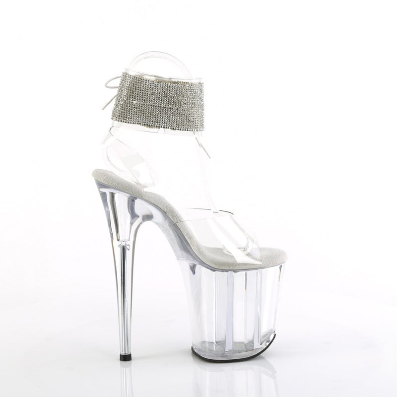 Pleaser FLAMINGO-891-2RS Platform Sandal (Clear/Clear)