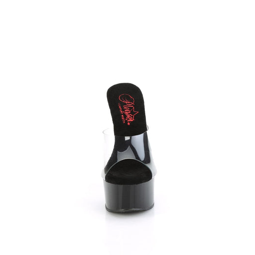 Pleaser GLEAM-601 Platform Slide (Clear/Black)