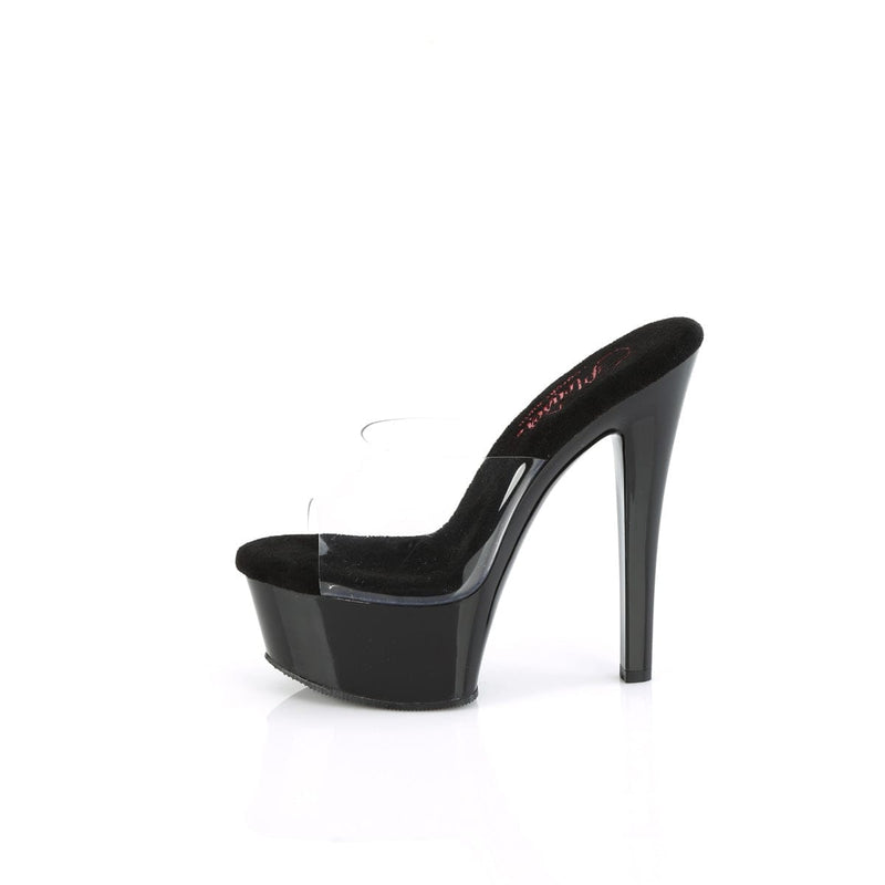 Pleaser GLEAM-601 Platform Slide (Clear/Black)