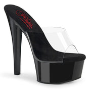 Pleaser GLEAM-601 Platform Slide (Clear/Black)