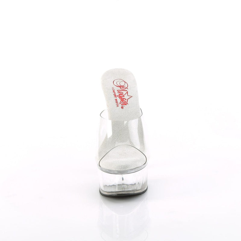 Pleaser GLEAM-601 Platform Slide (Clear/Clear)