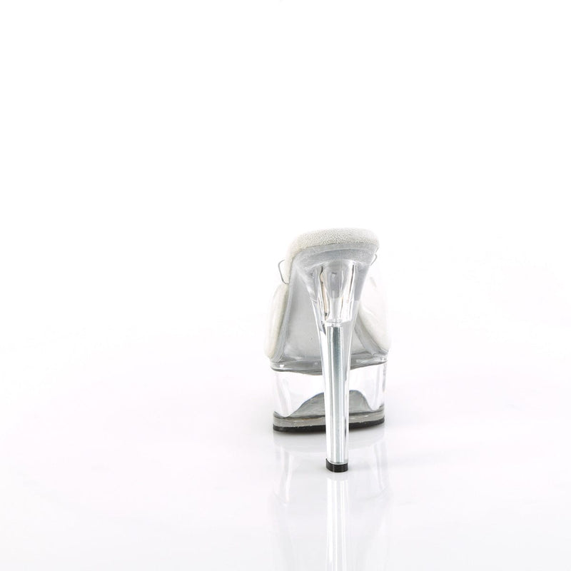 Pleaser GLEAM-601 Platform Slide (Clear/Clear)