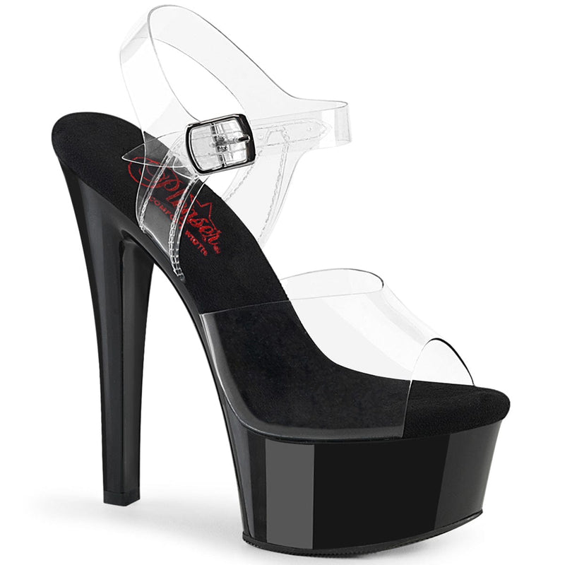Pleaser GLEAM-608 Clear/Black