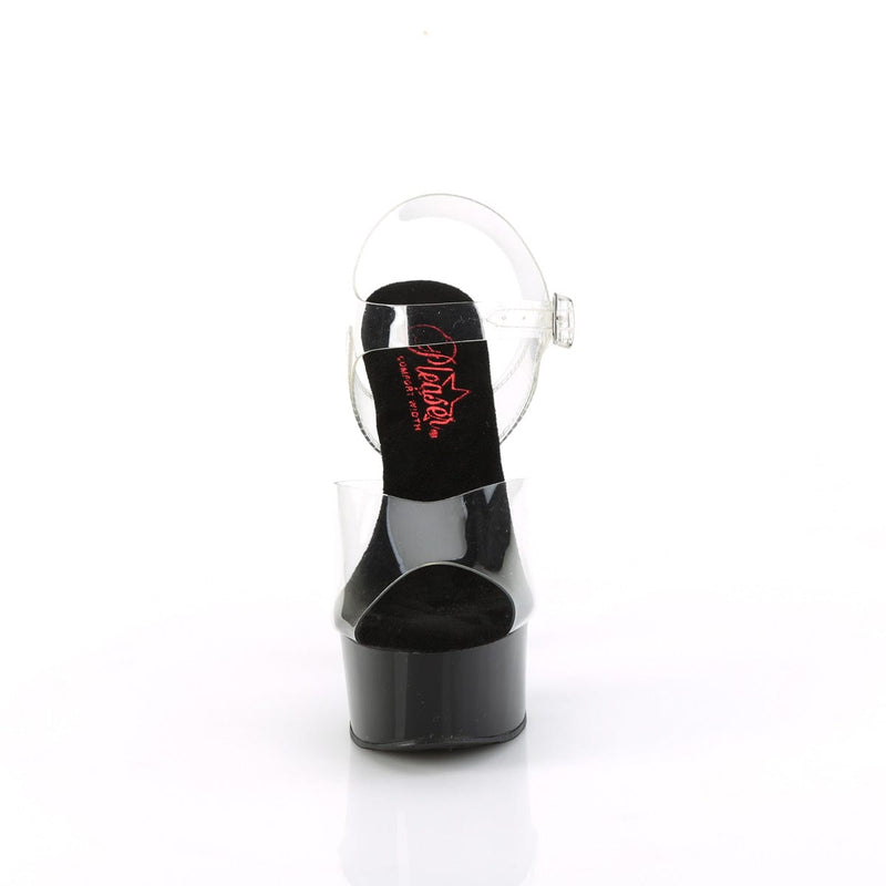 Pleaser GLEAM-608 Clear/Black