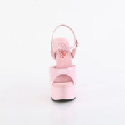 Pleaser GLEAM-609 Baby Pink Patent/Baby Pink