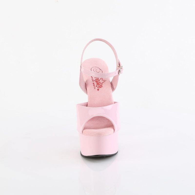 Pleaser GLEAM-609 Baby Pink Patent/Baby Pink