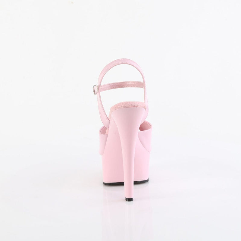 Pleaser GLEAM-609 Baby Pink Patent/Baby Pink