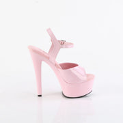 Pleaser GLEAM-609 Baby Pink Patent/Baby Pink