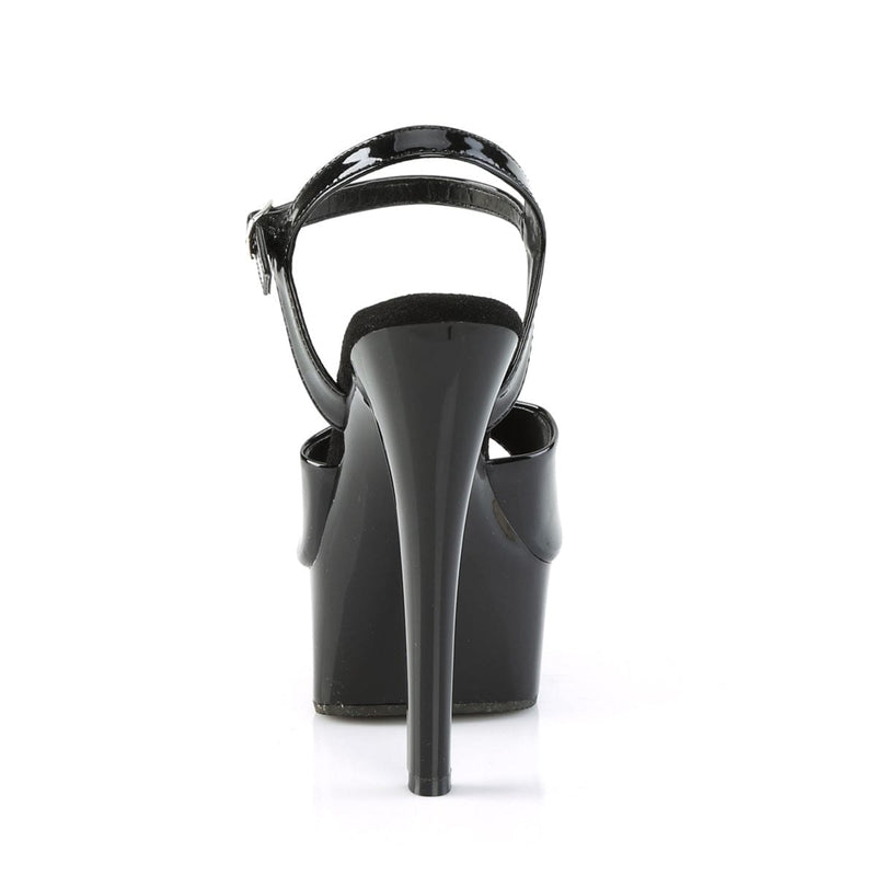 Pleaser GLEAM-609 Platform Sandal (Black Patent/Black)