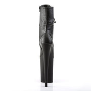 Pleaser INFINITY-1020 Platform Ankle Boot (Black Faux Leather/Black Matte)