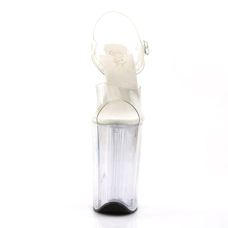 Pleaser INFINITY-908 Platform Sandal (Clear/Clear)