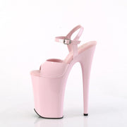 Pleaser INFINITY-909 Platform Sandal (Baby Pink Patent/Baby Pink)
