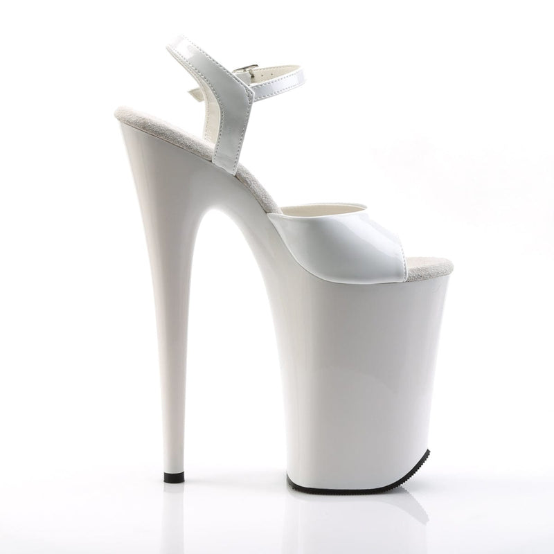 Pleaser INFINITY-909 Platform Sandal (White/White)