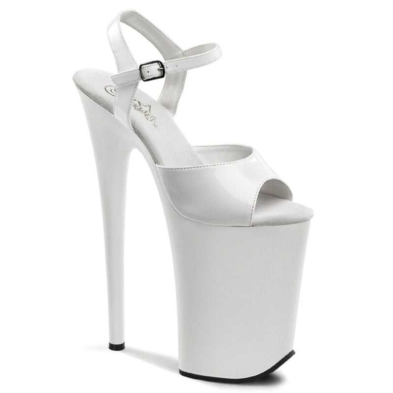 Pleaser INFINITY-909 Platform Sandal (White/White)