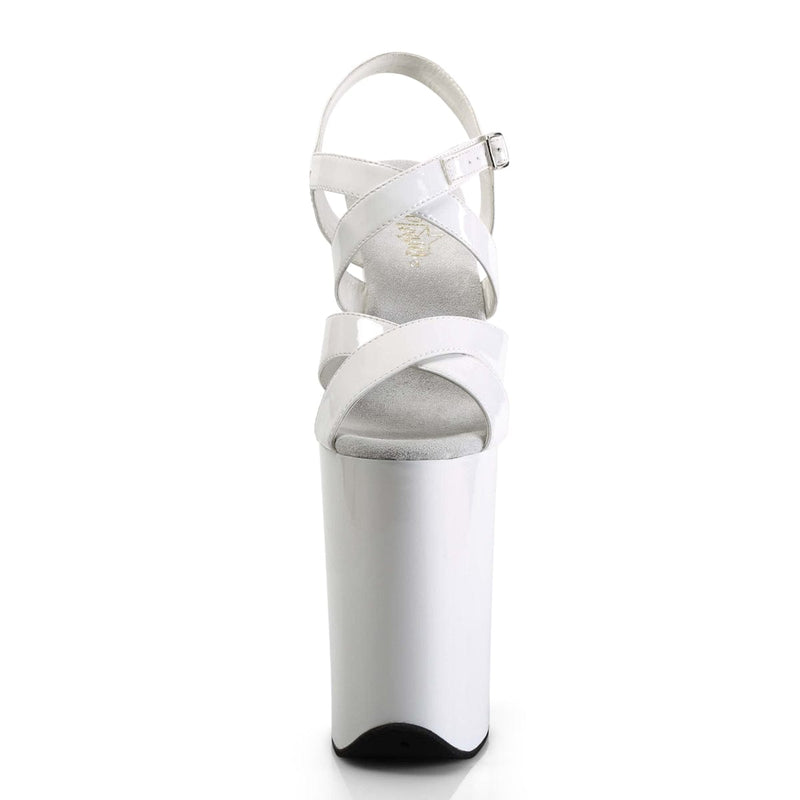 Pleaser INFINITY-997 Platform Sandal (White Patent/White)