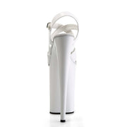 Pleaser INFINITY-997 Platform Sandal (White Patent/White)