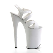 Pleaser INFINITY-997 Platform Sandal (White Patent/White)