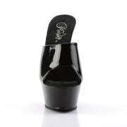 Pleaser KISS-201 Platform Sandal (Black Patent/Black)