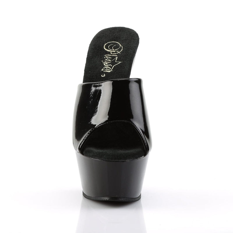 Pleaser KISS-201 Platform Sandal (Black Patent/Black)