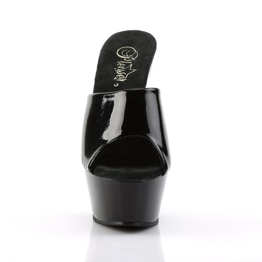 Pleaser KISS-201 Platform Sandal (Black Patent/Black)