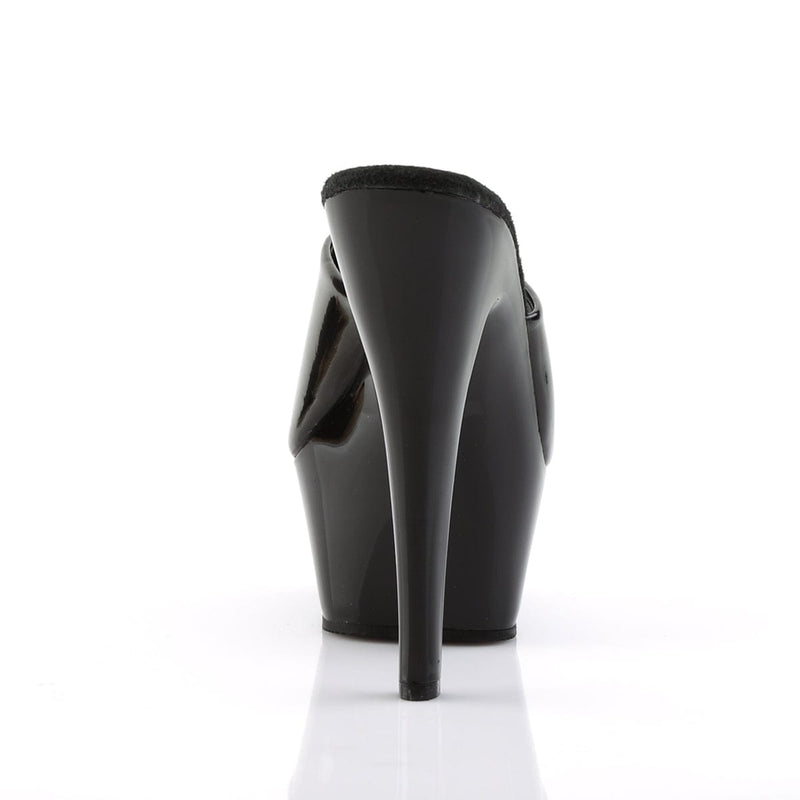 Pleaser KISS-201 Platform Sandal (Black Patent/Black)
