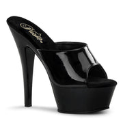 Pleaser KISS-201 Platform Sandal (Black Patent/Black)