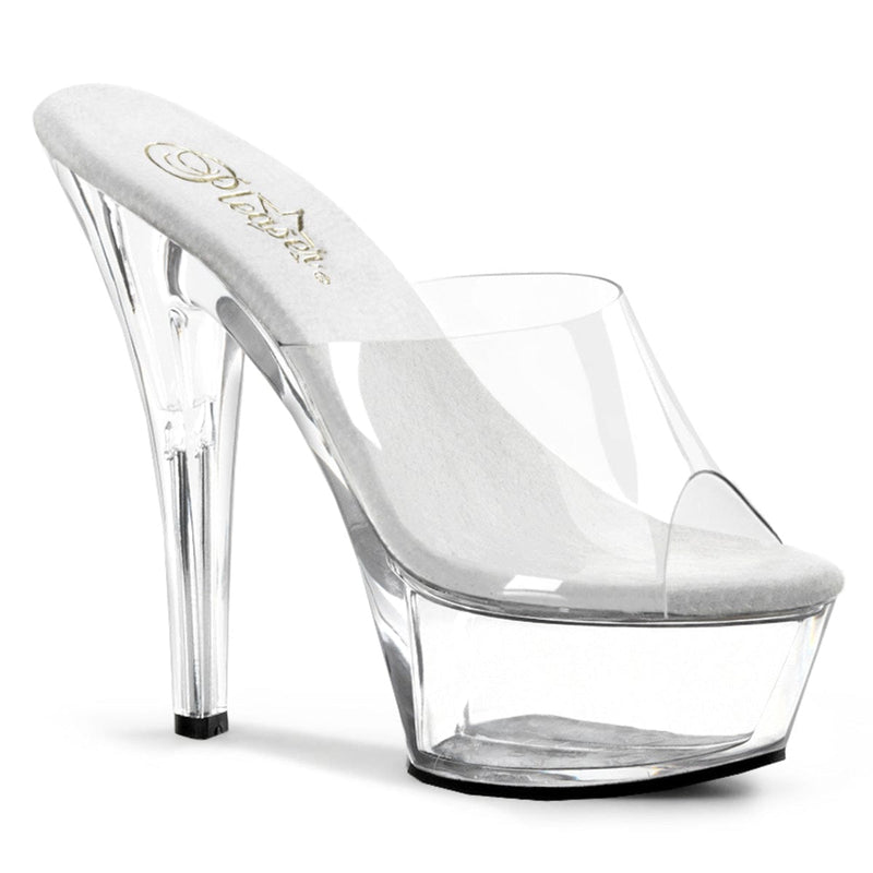 Pleaser KISS-201 Platform Sandal (Clear/Clear)