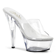 Pleaser KISS-201 Platform Sandal (Clear/Clear)