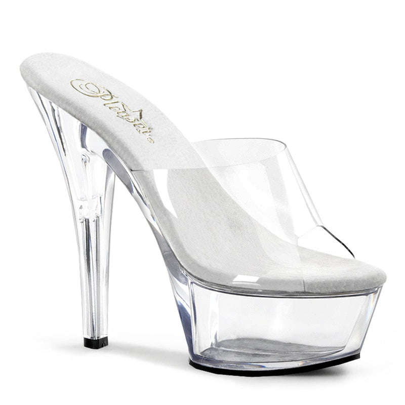 Pleaser KISS-201 Platform Sandal (Clear/Clear)