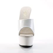 Pleaser KISS-201 Platform Slide (White Patent/White)