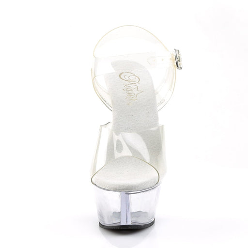 Pleaser KISS-208 Platform Sandal (Clear/Clear)