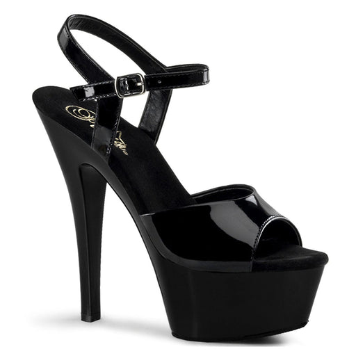 Pleaser KISS-209 Platform Sandal (Black Patent/Black)