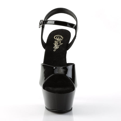 Pleaser KISS-209 Platform Sandal (Black Patent/Black)