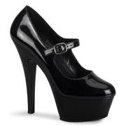 Pleaser KISS-280 Platform Pump (Black Patent/Black)