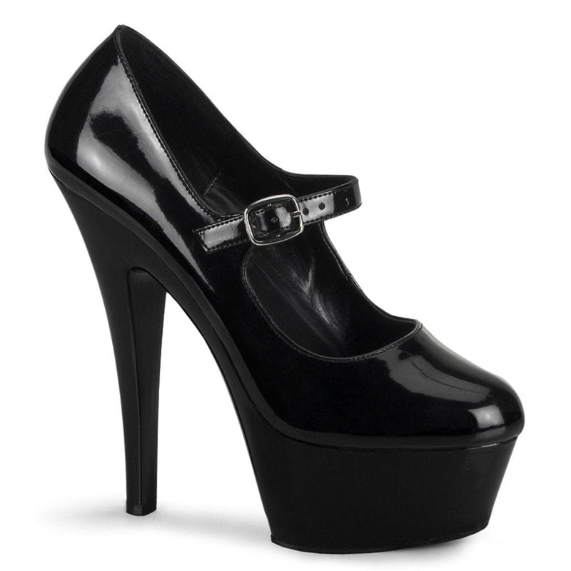 Pleaser KISS-280 Platform Pump (Black Patent/Black)