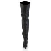 Pleaser LEGEND-8868 Thigh High Boot (Black Leather (P))