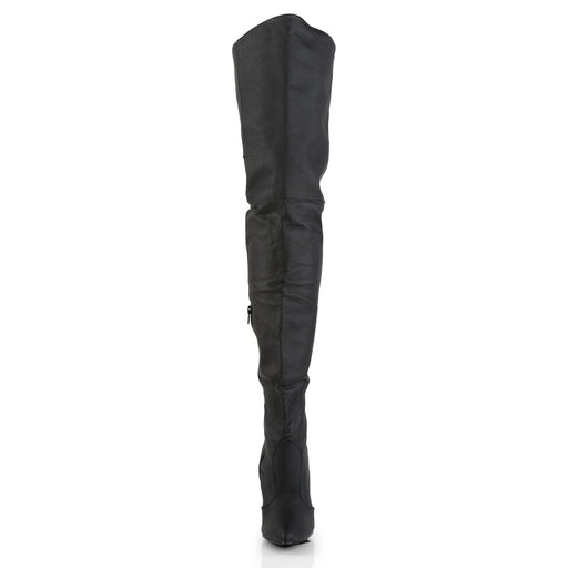 Pleaser LEGEND-8899 Thigh High Boot (Black Leather (P))