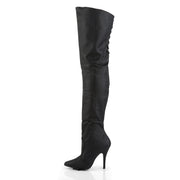 Pleaser LEGEND-8899 Thigh High Boot (Black Leather (P))