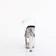 Pleaser LOVESICK-708T Platform Sandal (Clear/Smoke Tinted)