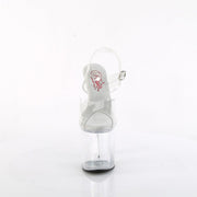 Pleaser NAUGHTY-808 Platform Sandal (Clear/Clear)