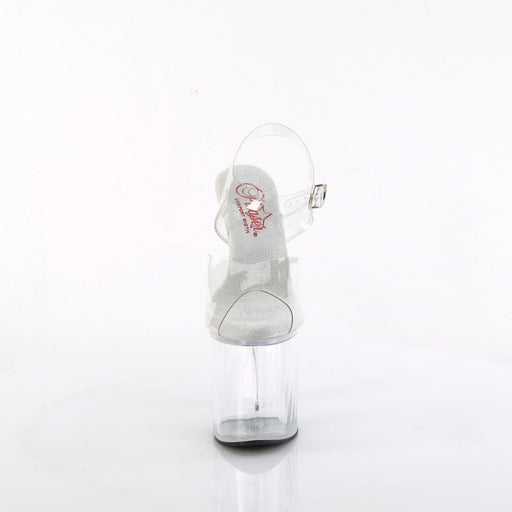 Pleaser NAUGHTY-808 Platform Sandal (Clear/Clear)