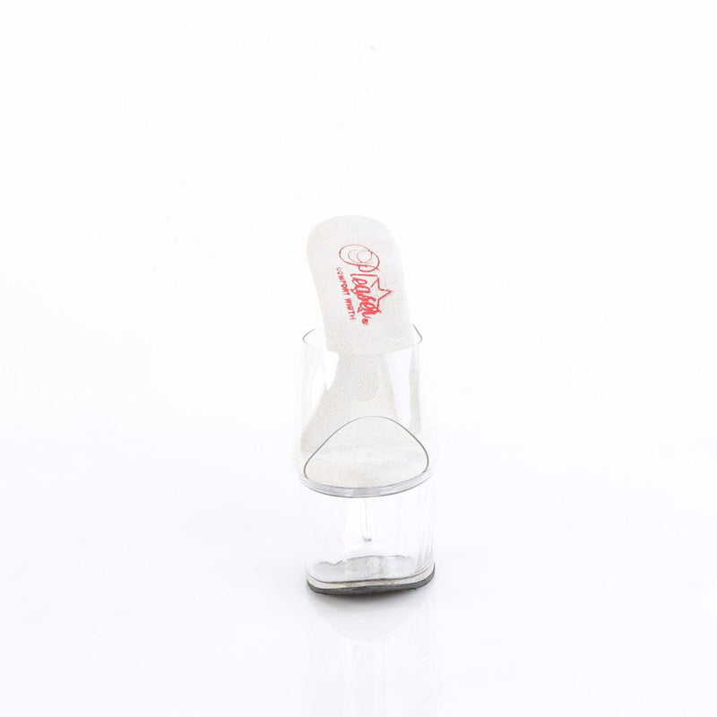 Pleaser PASSION-701 Platform Slide (Clear/Clear)