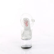 Pleaser PASSION-708 Platform Sandal (Clear/Clear)