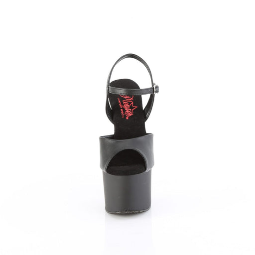 Pleaser PASSION-709 Black Faux Le/Black Matte