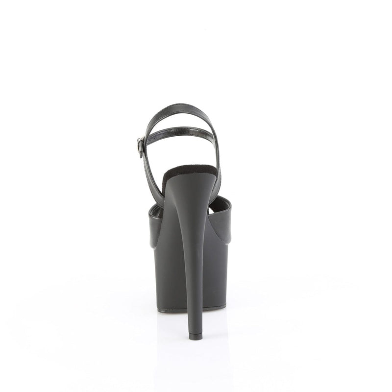 Pleaser PASSION-709 Black Faux Le/Black Matte