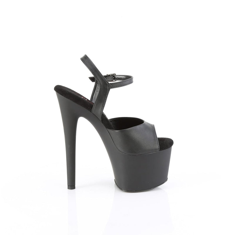 Pleaser PASSION-709 Black Faux Le/Black Matte