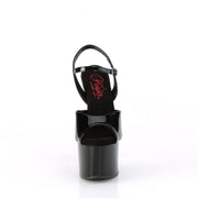 Pleaser PASSION-709 Platform Sandal (Black Patent/Black)