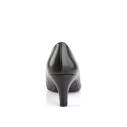 Pleaser Pink Label DIVINE-420 Pump (Black Faux Leather)