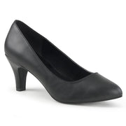 Pleaser Pink Label DIVINE-420 Pump (Black Faux Leather)